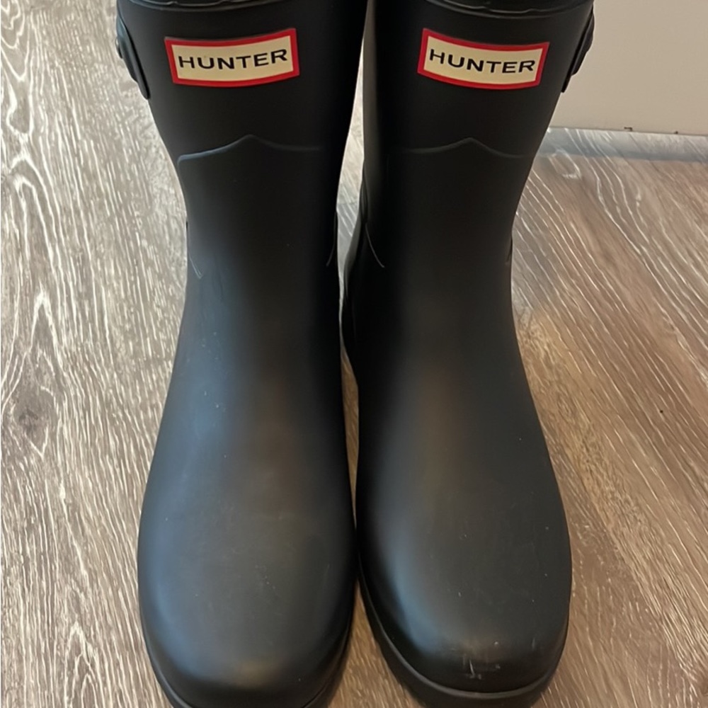 Black Hunter Boots Size Six